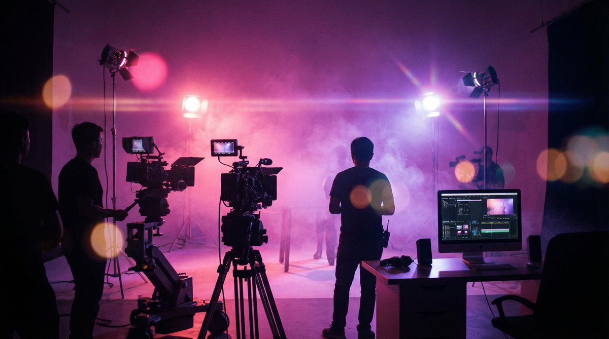 高清动漫影视制作现场